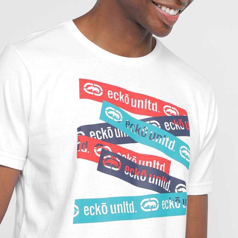 Camiseta Ecko Unltd. Branca Masculina Original Ecko Unltd