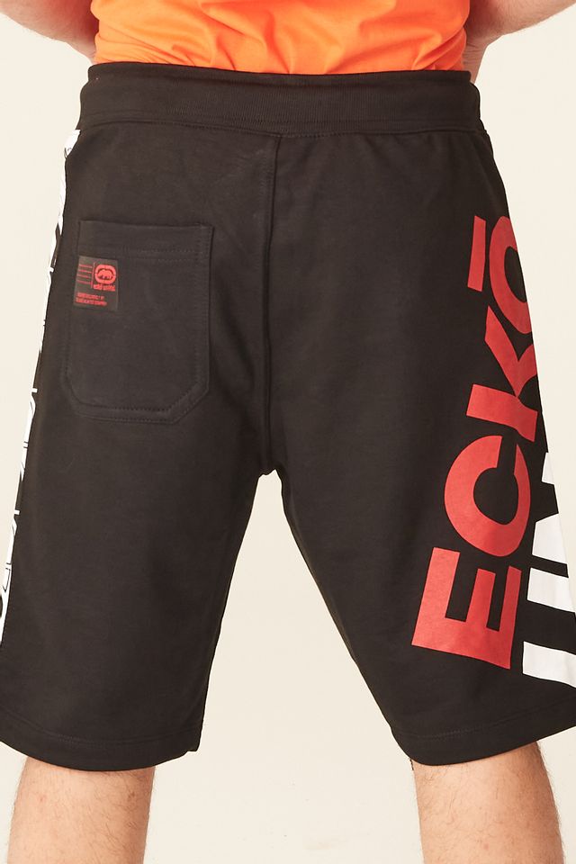 Bermuda Moletom Ecko Preta Masculina Ecko Unltd