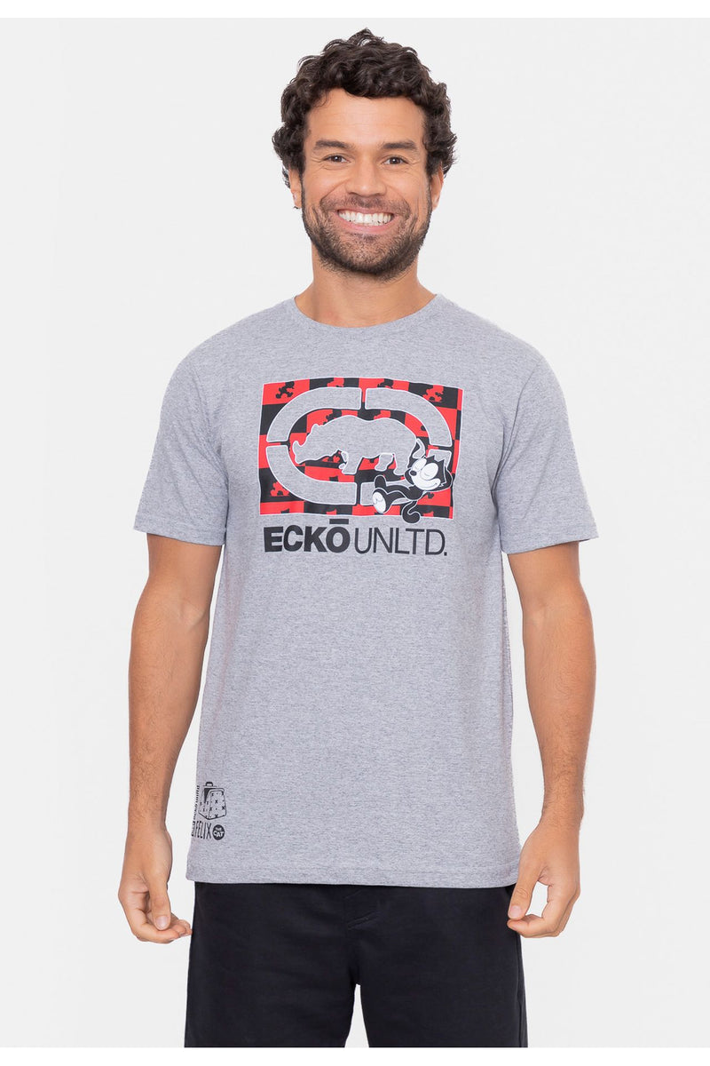 Camiseta Ecko Unltd. Collab Gato Felix Original Ecko Unltd