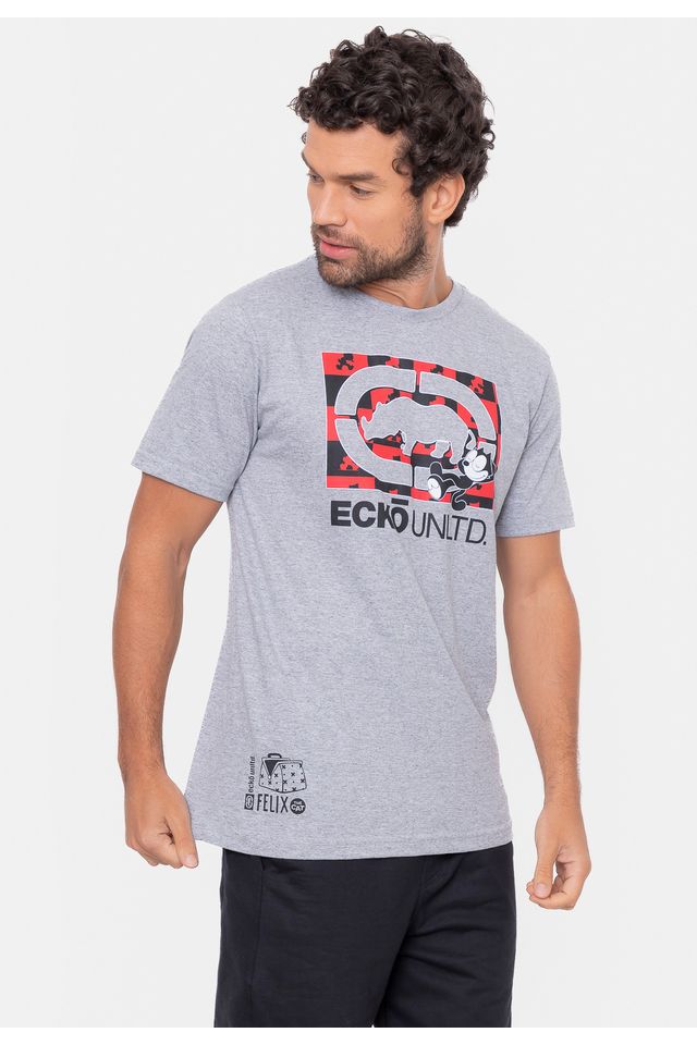 Camiseta Ecko Unltd. Collab Gato Felix Original Ecko Unltd