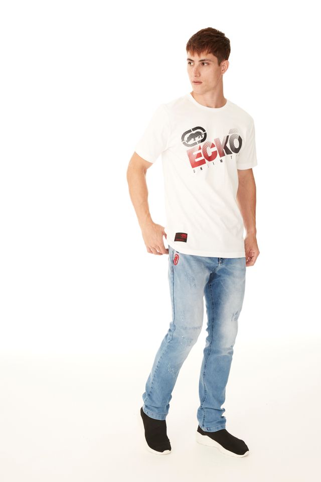 Camiseta Ecko Unltd. Branca Masculina Original Ecko Unltd