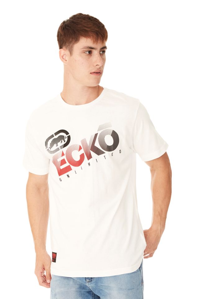 Camiseta Ecko Unltd. Branca Masculina Original Ecko Unltd