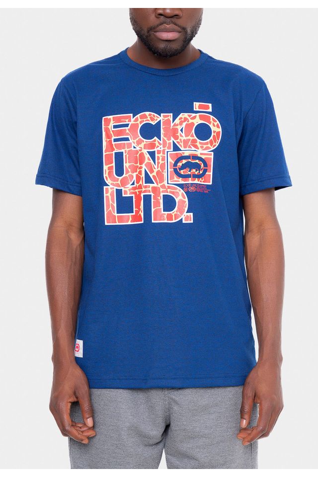 Camiseta Ecko Unltd. Azul Original Ecko Unltd