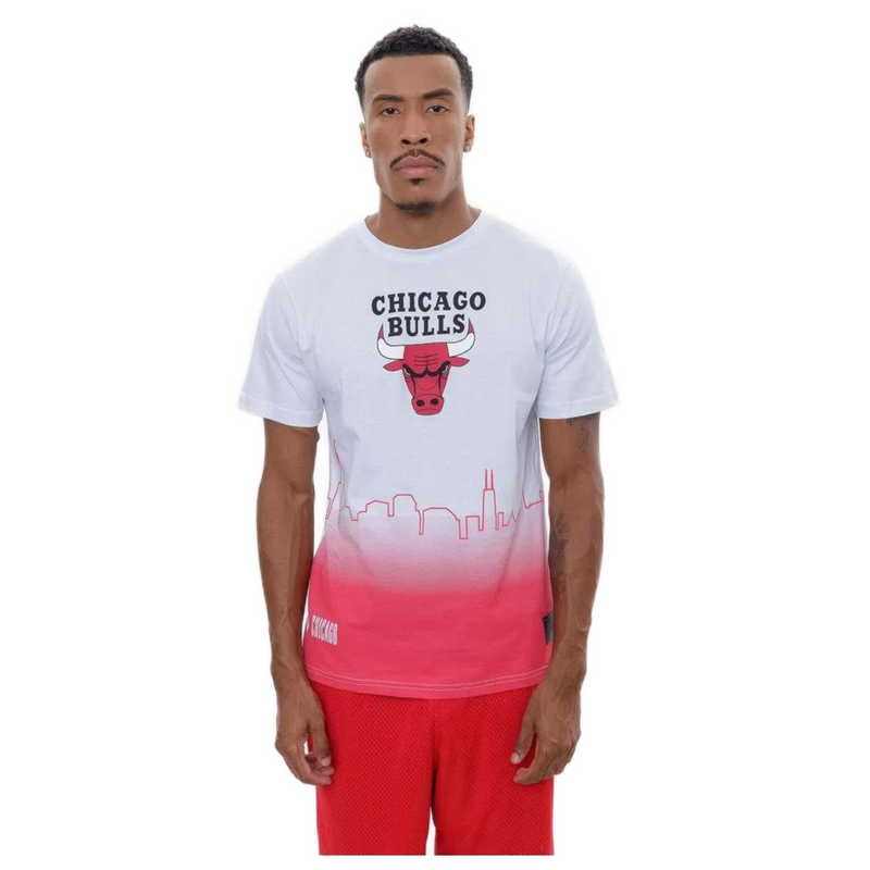 Camiseta NBA Landscape City Chicago Bulls Off White NBA