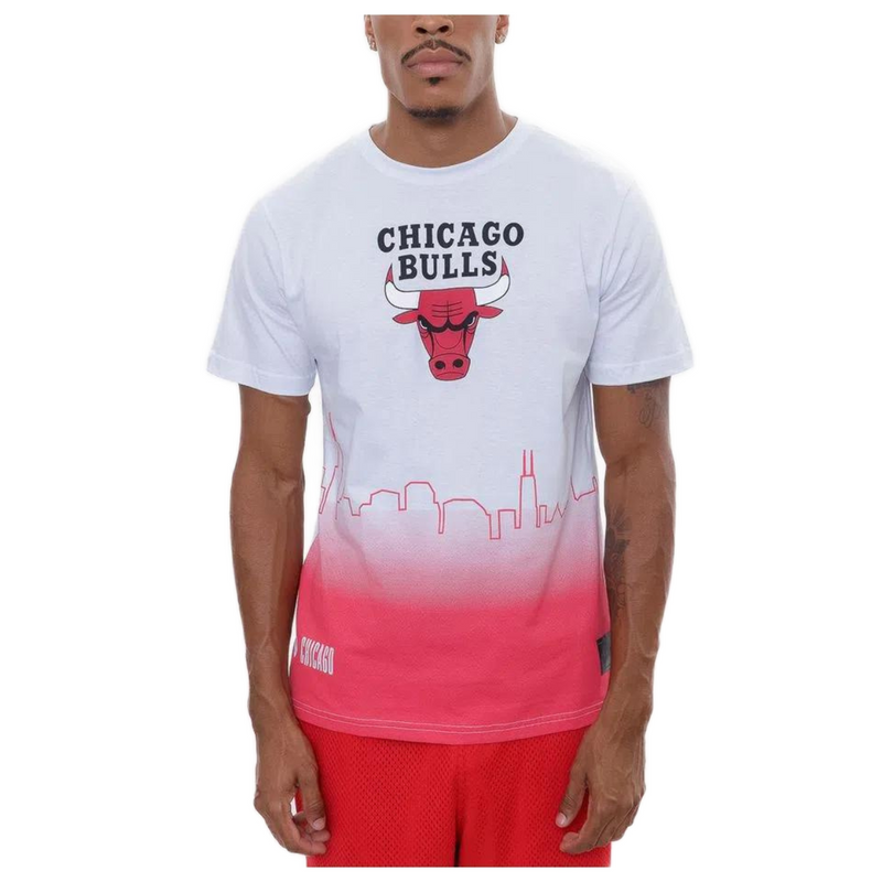 Camiseta NBA Landscape City Chicago Bulls Off White NBA