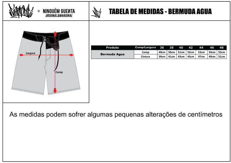 Bermuda Tactel Chronic Masculina - Original Marginal Broken Style