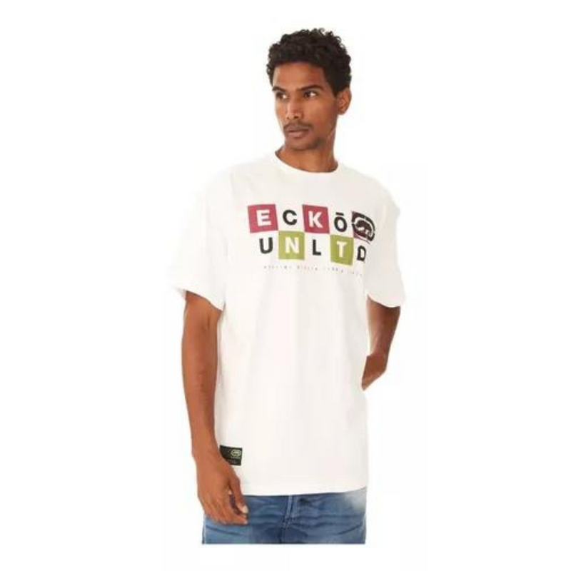 Camiseta Ecko Unltd Estampada Of White Original Ecko Unltd