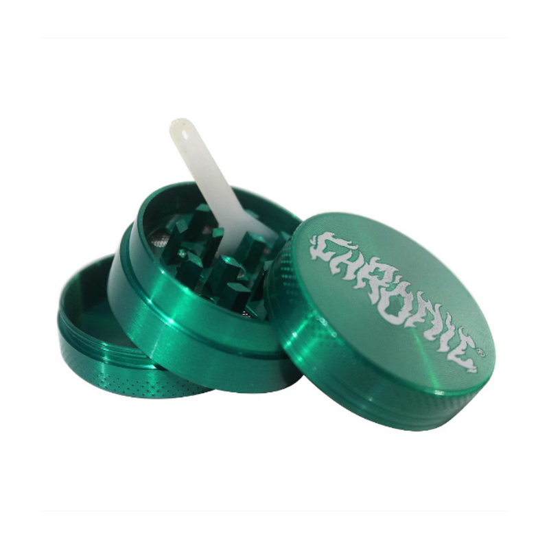 Dichavador Metal Chronic Triturador 3 Partes Verde Chronic